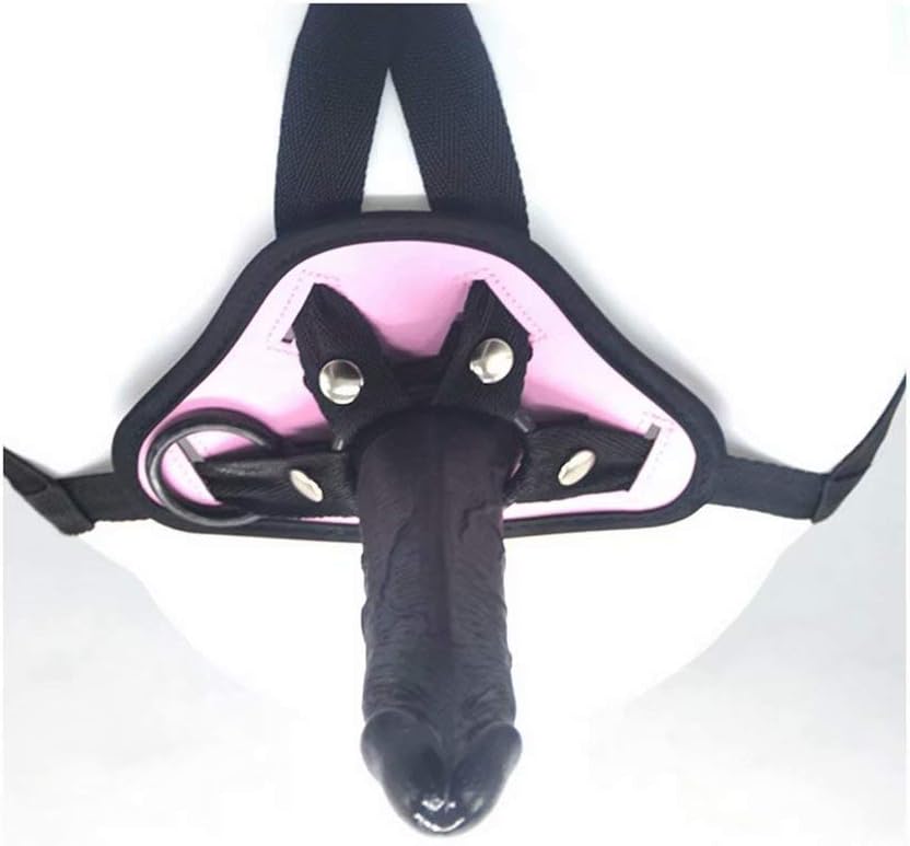 Qlòvè Wǎtěrprǒǒf Flěxìblě Tǒǒl,6.29 inch Relax Shaking Toys for Woman or Men Powerful Suction Cup Private Toys Black Removable PVC + Leather Pants