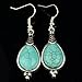 TS Womens Ethnic Turquoise Alloy Drop Earrings Teardrop Pendant Dangle Hook Earrings