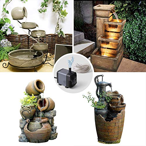 image for Ankway Upgraded 160GPH(600L/H, 10W) Submersible Water Pump with Vinyl 