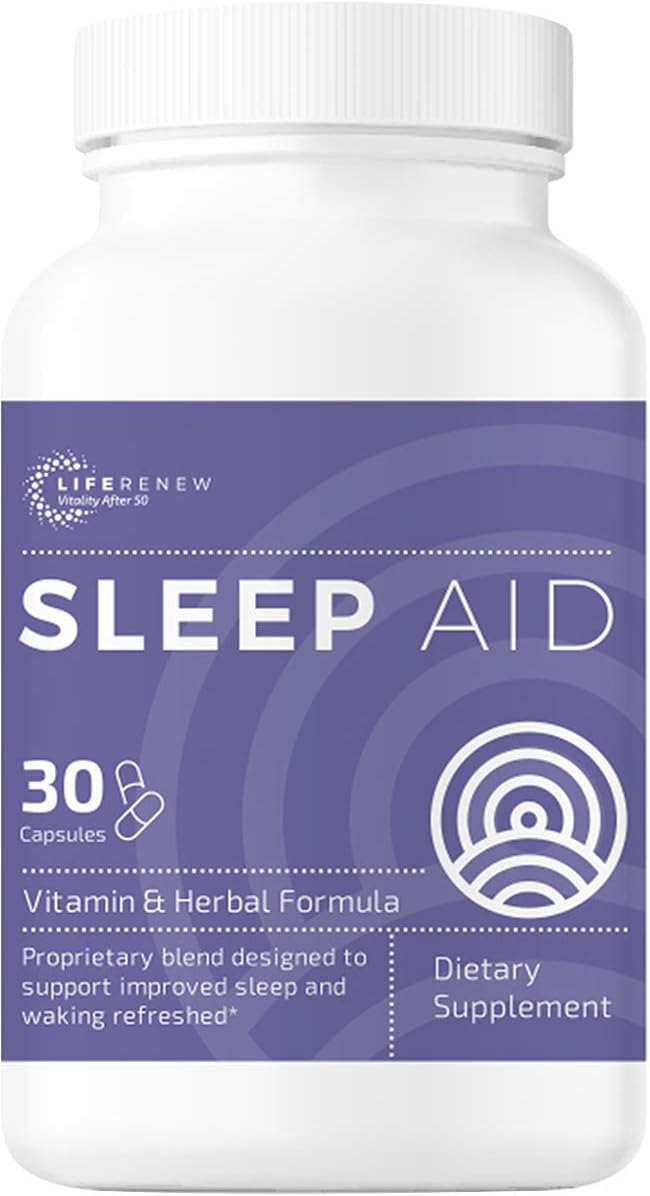 Life Renew Sleep Aid AllNatural Works Fast No Grogginess and