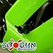 2007-2008 Kawasaki ZX6R ZX6RR ZX636 Black Complete No Cut Frame Slider Kit; Includes: No Cut Frame Sliders, Swing Arm Spools and Bar Ends - 755-4419 - MADE IN THE USA