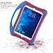 VAKOO iPad Mini Case, iPad Mini 3 2 1 Case Kids Proof Shockproof Drop Proof Soft Silicone Portable Light Weight Handle Case Cover for iPad Mini 3, iPad Mini Retina Display and iPad Mini (Blue/Red)
