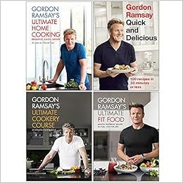 Gordon Ramsay Collection 4 Books Set (Ultimate Home Cooking, Quick & Delicious, Ultimate Cookery