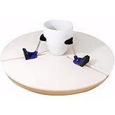 Portable Pottery Machine Turntable Clamp Set - Essential Ceramic Pottery Trimming Tools for Beginners and Professionals