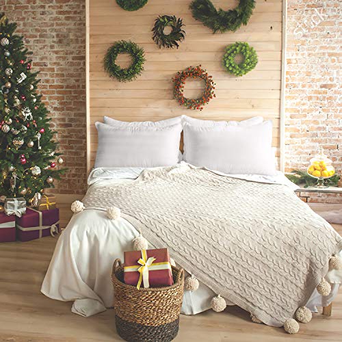 COZSINOOR Hotel Collection Pillows for Sleeping (2-Pack)- Luxury Down Alternative Pillow Breathable Premium Quality Cover Skin-Friendly (Queen Size)