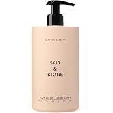 Salt &amp; Stone Body Lotion for Women &amp; Men, Vegan, Saffron &amp; Cedar 15.2 fl oz | Hydrating, Nourishing &amp; Skin Softening Moisturizer, Restores Dry Skin, Fast-Absorbing, Free of Parabens &amp; Phthalates
