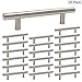 homdiy Brushed Nickel Cabinet Pull Kitchen Cabinet Handles HD201SN Drawer Pulls Brushed Nickel Cabinet Door Handles, 20Pack 3-1/2in Hole Centers Kitchen Door Handles for Cabinets