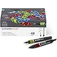 Winsor & Newton ProMarker Brush Set, 48 Count, Essential Collection