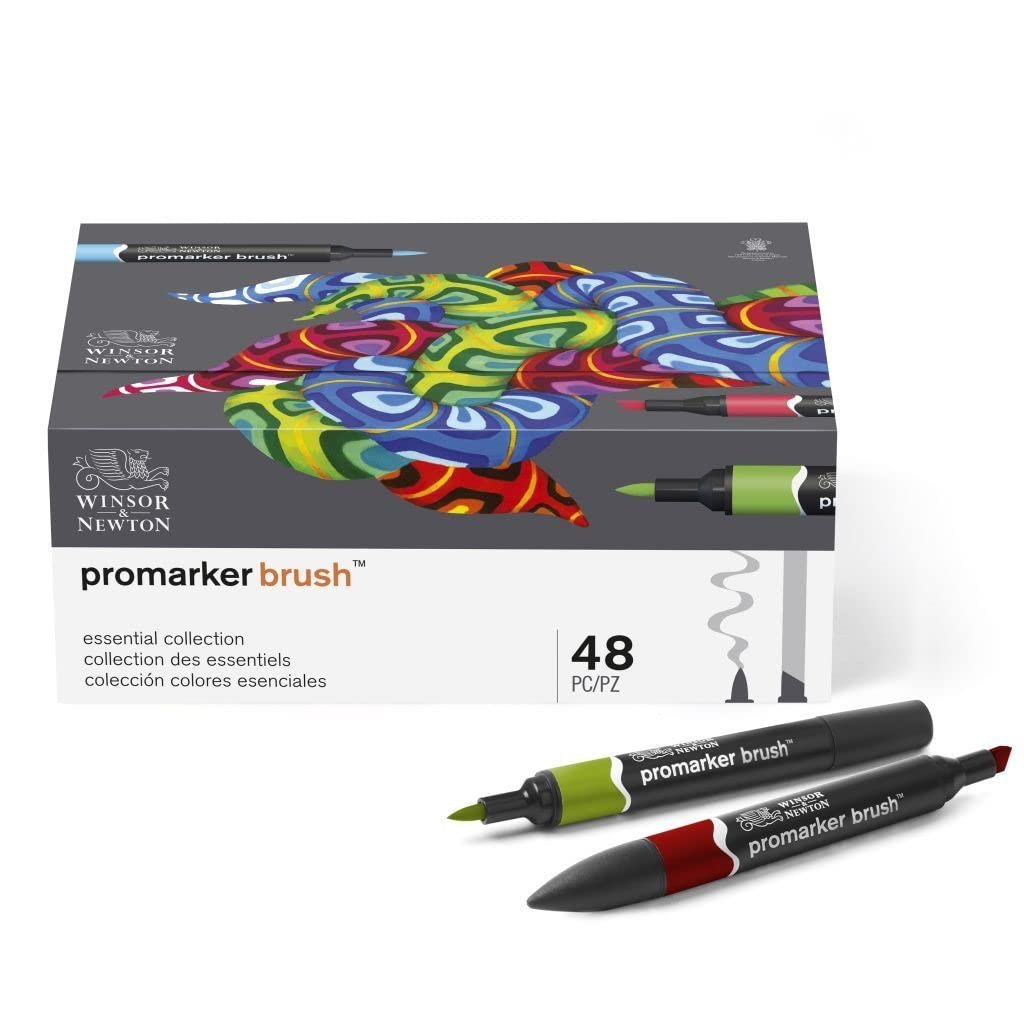 Marker Set Promarker Brush 24 Winsor Newton ProMarker Brush Set, 48