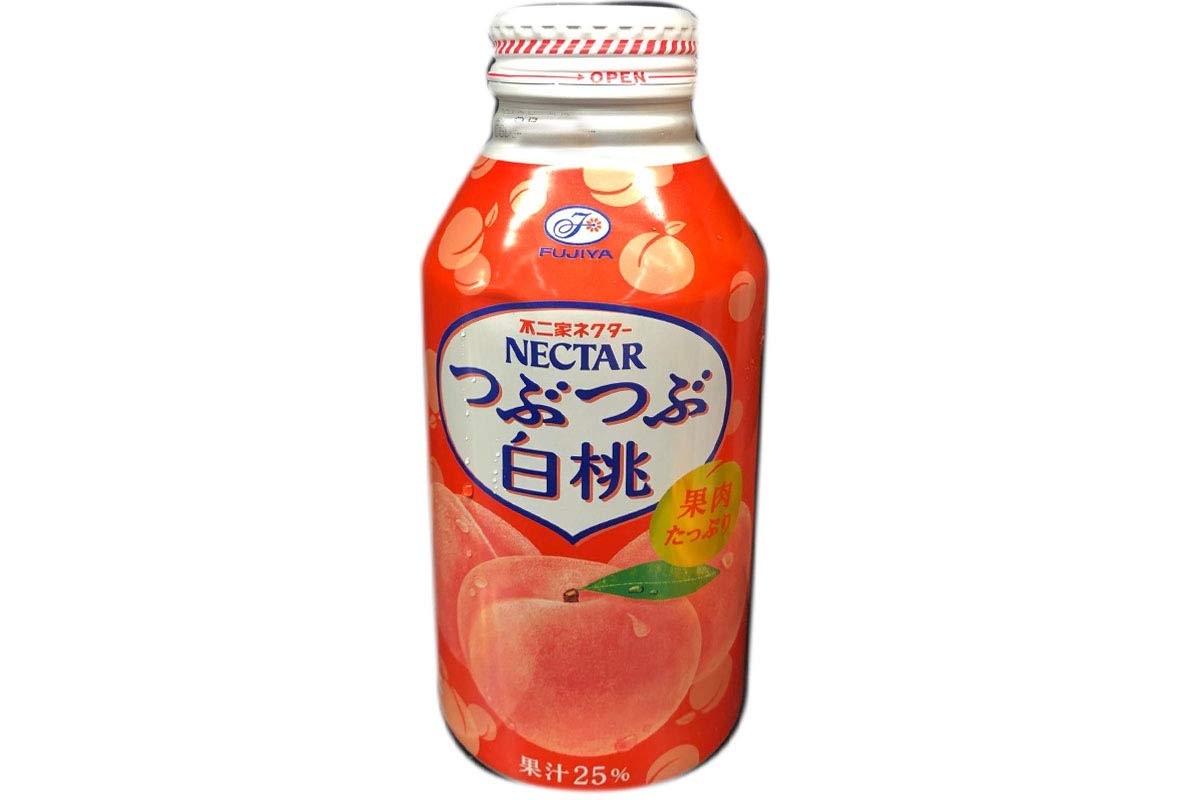 Amazon Com Japan Fujiya Nectar Okayama White Peach Fruit Juice With Pulp Summer Refreshing Drink 冈山白桃果肉 Tsubutsubu Hakuto 13 4fl Oz Total Of 8 Units Grocery Gourmet Food