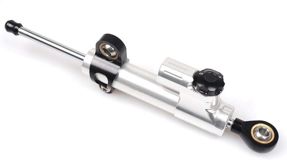 CNC Universal Aluminum Motorcycle Steering Damper Stabilize for Yamaha MT09 MT07 YZF FZ1 R1 R3 R6 XJR1300 FJR 1300 1995-2003 Black Silver Box