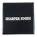 Sharper Finish 3 Modern Narrow Tie Bars - 1.5 Inch Clips for Skinny Ties - Gold-Tone, Silver-Tone, Black