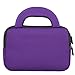 7-8 inch Tablet Sleeve, Evecase® 7~8 inch Tablet Ultra-Portable Neoprene Zipper Carrying Sleeve Case Bag with Accessory Pocket - Purple/Black