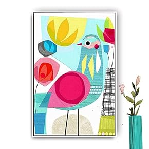 Framed Canvas Wall Art for Living Room, Bedroom Abstract House Canvas Prints for Modern Home Decoration Ready to Hang - 16"x24" inches