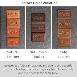 Bison Leather Patches with optional hook side