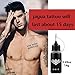 Knit - Jagua Henna Tattoo Kit, Black/Dark Blue Semi-Permanent Tattoo Ink 1oz, Freehand Temporary Tattoo Ink Kit (Organic Jagua Fruit Based Ink/Gel) Natural & Long Lasting for Women Men