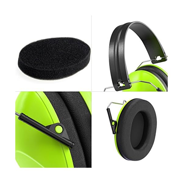 Drmeter-EM100-Kids-Protective-Earmuffs-with-Noise-Blocking-Head-Children-Ear-muffs-for-Sleep-Studying-Shooting-Babies-27NRR-Adjustable-Head-Band-Green