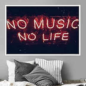 signwin Framed Canvas Wall Art Illuminated Words 3D...