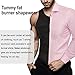 Wonderience Men Shapewear Slimming Body Shaper Compression Shirt Tank top with Zipper Underwear for Tummy Control（Black,2X-Large）