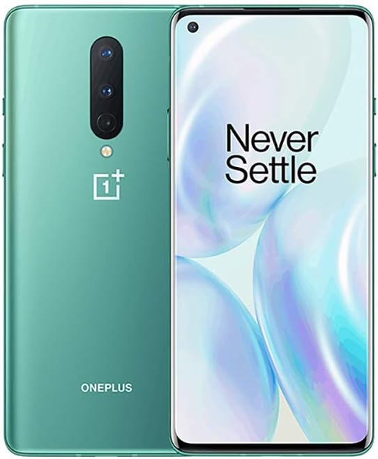 gooplayer for OnePlus 8 5G Smartphone 8GB 128GB Snapdragon 865 Octa Core 6.55'' 90Hz Fluid Display UFS 3.0 48MP Triple Cams WiFi 6 (Green, 8GB+128GB)