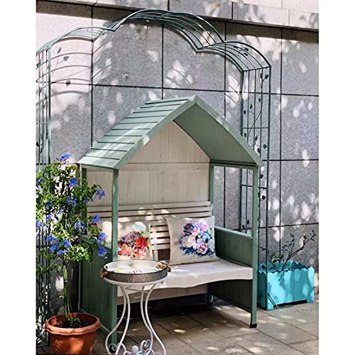 SXNYC Rosenbogen, Rankhilfe, Gartenbogen, Rosenbogen Rankhilfe, Rosenbogen mit tür, für Pflanzen zur Unterstützung von… – Bild 7