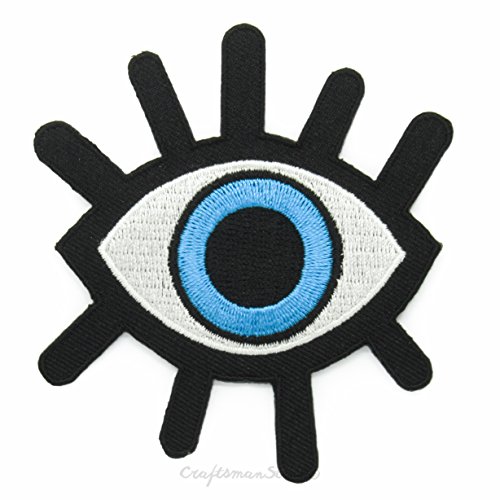 Creepy 21th Century Boy Long Lash Eye Blue Easy Amp Fast Iron On Sew On Embroidered Patch Great For Applique Gift Collectible Craft Kid Cloth Decoration Amp Repair Buy Online