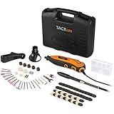 Tacklife RTD35ACL Advanced Multi-functional Rotary Tool Kit with 80 Accessories and 3 Attachments Variable Speed for Around-the-House and Crafting Projects