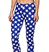 Ensasa Women'S Fashion Digital Print Blue Stars Spandex Strenchy Leggings