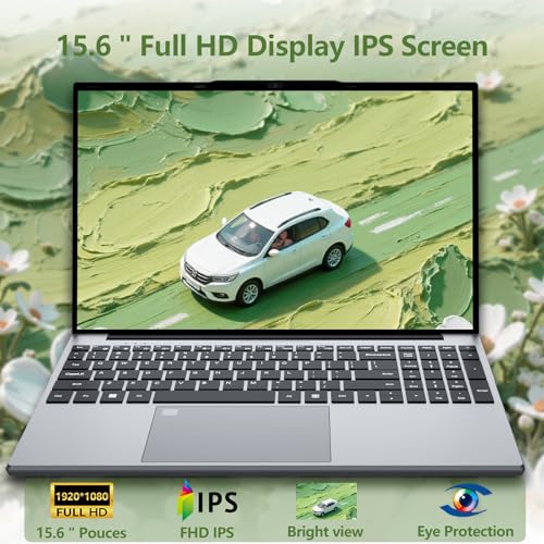 MOGIKK Laptop PC 15.6 inches, Notebook N150 up to 3.6 GHz (better than N95), Laptop 16 GB DDR4 RAM 1 TB SSD, Equipped with 1920 x 1080 display, Win 11 Pro, 2 x USB3.0, HDMI 4K, WiFi 5 Laptop