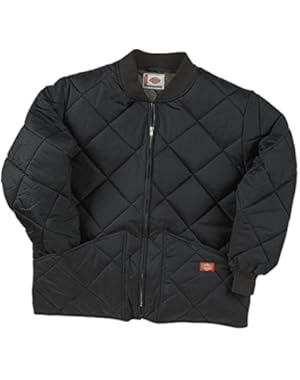 61242BK XT Mens Diamond Quilted Nylon Black Jacket44; Extra Tall