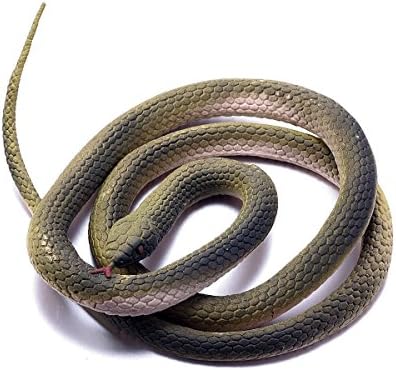 FunLavie Rubber Snakes Funny Gifts Toy Snake for Pranks/HALLOWEEN Prop 47 Inch by
