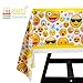 Betheaces Emoticon Party Supplies 107 Piece Birthday Decorations Emoticon Paper Plates for Kids Boy Girl Disposable Tableware Cake Topper Set, Napkins, Banner, Serves 20