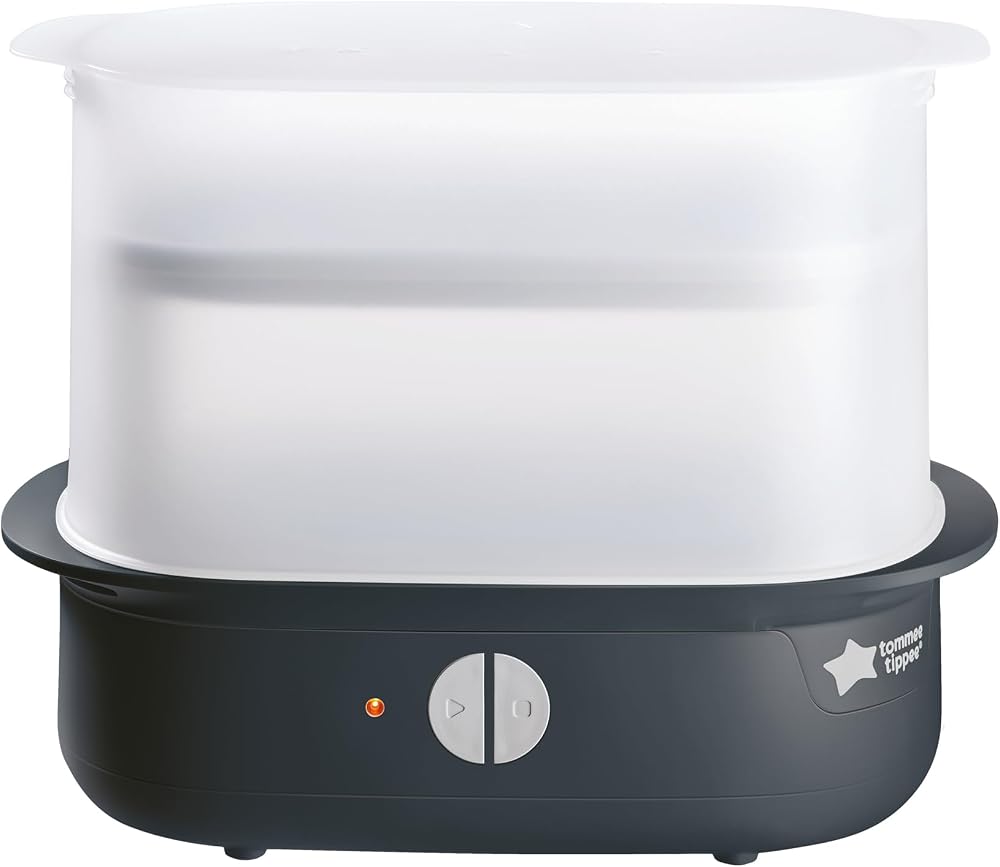 Tommee Tippee Supersteam Electric Steriliser Black 5 Minute 6 Bottles
