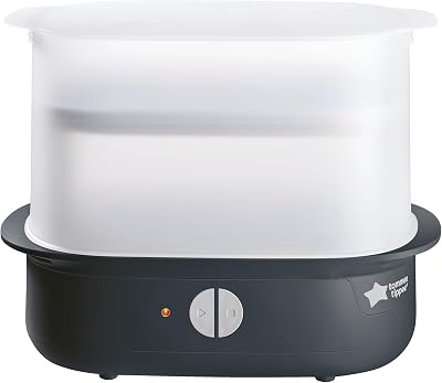 Tommee Tippee Supersteam Electric Steriliser Black 5 Minute 6 Bottles