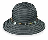 wallaroo Women's Ellie Sun Hat - UPF 50+ - Packable, Black