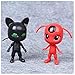6Pcs Miraculous Ladybug Action Figure Tikki Noir Cat Plagg Adrien Toy Set Gift