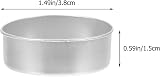 WINOMO Aluminium Tea Light Case 100 Sets DIY Wax Candle Molds view 2