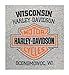 Harley-Davidson Men's Bar & Shield Long Sleeve Crew-Neck Shirt, Gray 30297501