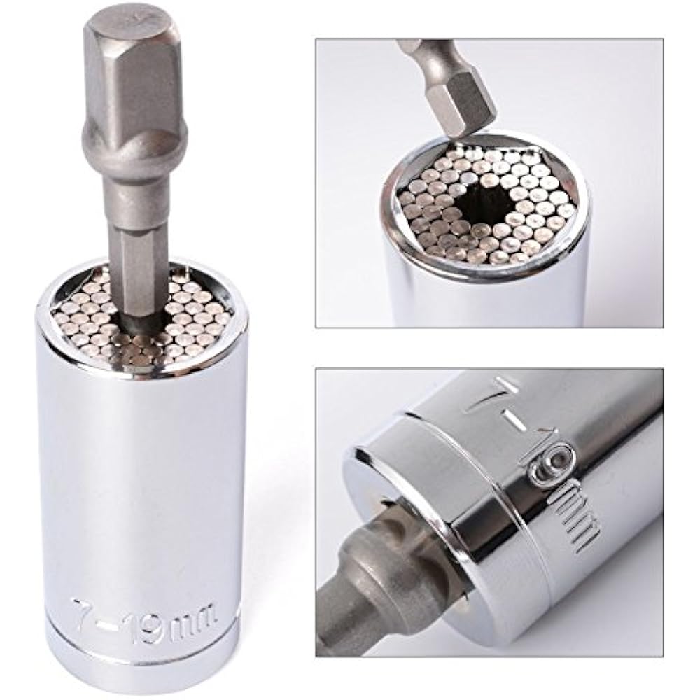 Professional Universal Gator Socket Wrench Adapter Grip 7mm 19mm Power ...