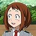 ECOS Ochako Uraraka Brown Cosplay Wig (Uraraka Wig) with Bangs My Hero Academia Boku No Hero Akademia, Length:30cm