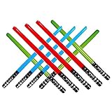 Honey Badger Brands Kids Inflatable Play Light Saber (9 Pack-3 Red, 3 Blue, 3 Green)