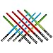 Honey Badger Brands Kids Inflatable Play Light Saber (9 Pack-3 Red, 3 Blue, 3 Green)