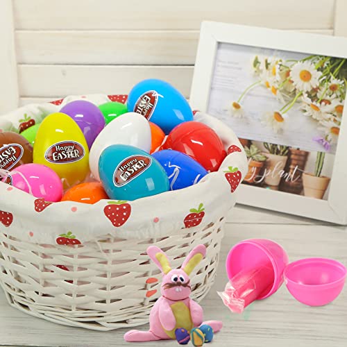 Shindel 24PCS Eggs Filled with Modeling Compound, Easter Basket Stuffers Premium Prefilled Eggs for Kids