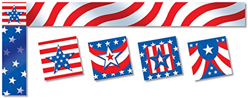 North Star Teacher Resources Stars & Stripes AATB Patriotic Bulletin Board Border (4213)