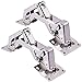 BESYZY 2 Pack Large Angle Door Hinges Concealed Kitchen Cabinet Door Hinge Big Kitchen Cabinet Door Hinges 175 Degree Soft Closing Frameless Mounting Full Overlay