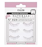(Multi Pack- 3 Pairs) Eylure Naturalites #020 False Eyelashes, Black