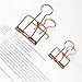 Wire Binder Clip, Assorted Size, 9 Clips in Box (Rose Gold) - HVS