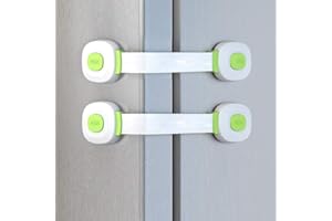 Baby Proofing,Freezer Lock,Child Locks for Cabinets,Fridge Lock,Child Locks for Doors,Refrigerator Freezer Door Lock Latch Ch