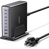 UGREEN Nexode 200W GaN USB C Charging Station, 8-Port Desktop Charger with PD 100W for MacBook Pro 16"/Air, Dell XPS, iPad Pr