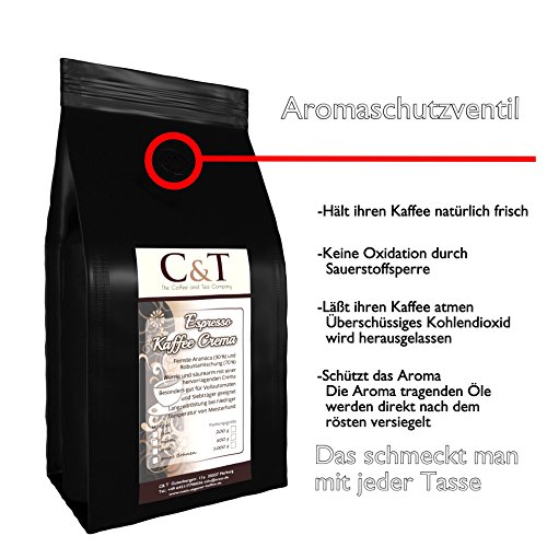 Kaffee- ESPRESSO Crema – Espresso - Kaffee gemahlen 8 x 1000 g frisch von uns geröstet – Bild 3